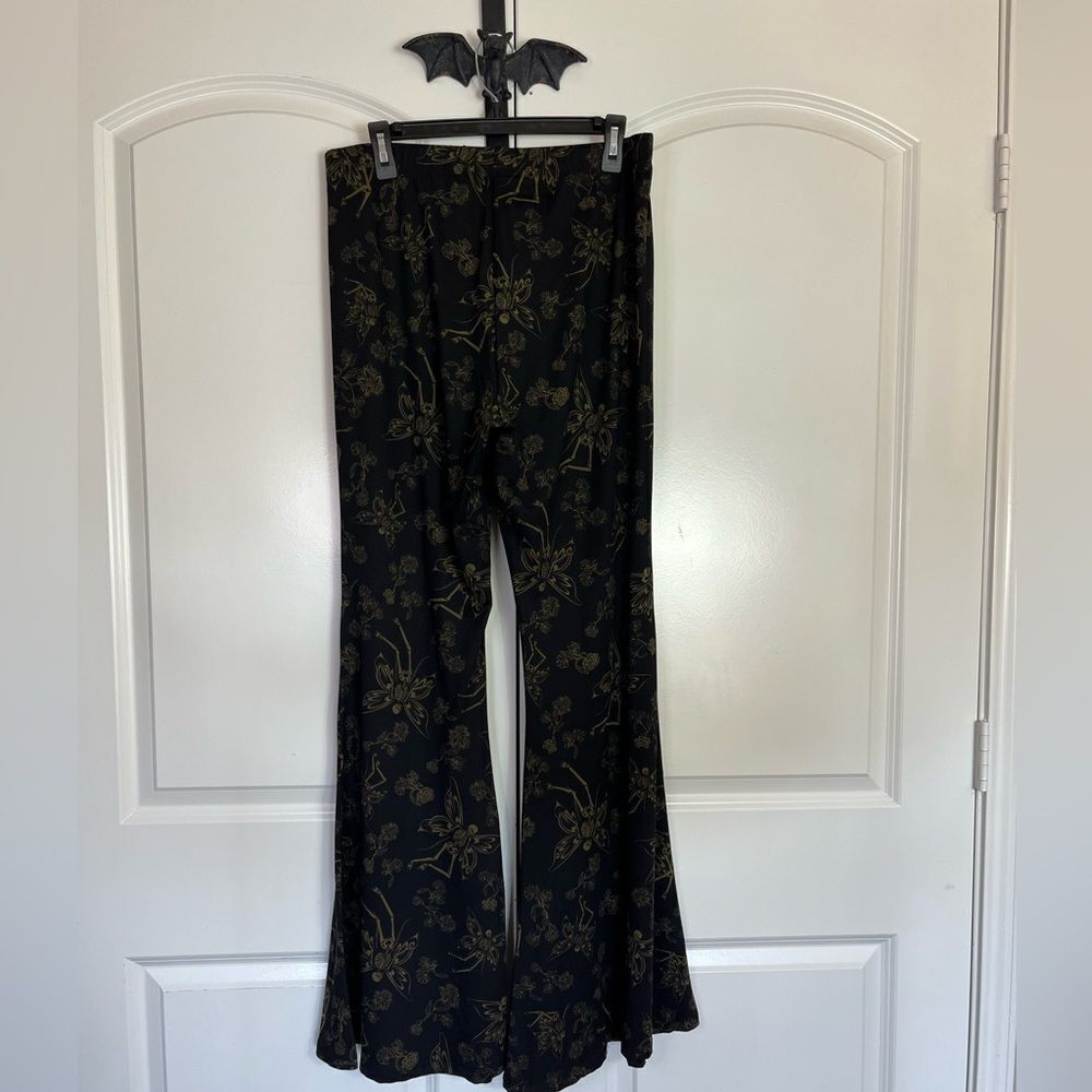 Gothic Dark Fairy Skeleton Flare Pants, Soft, Stretchy, NWT size 2X - Picture 4 of 9